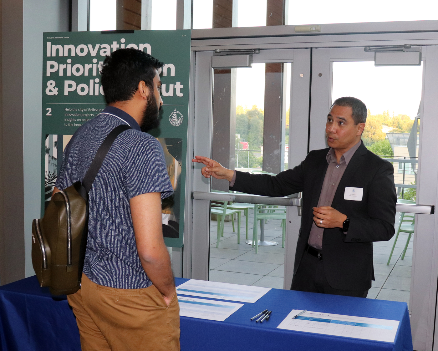 City of Bellevue gets input from attendees on innovation priorites.